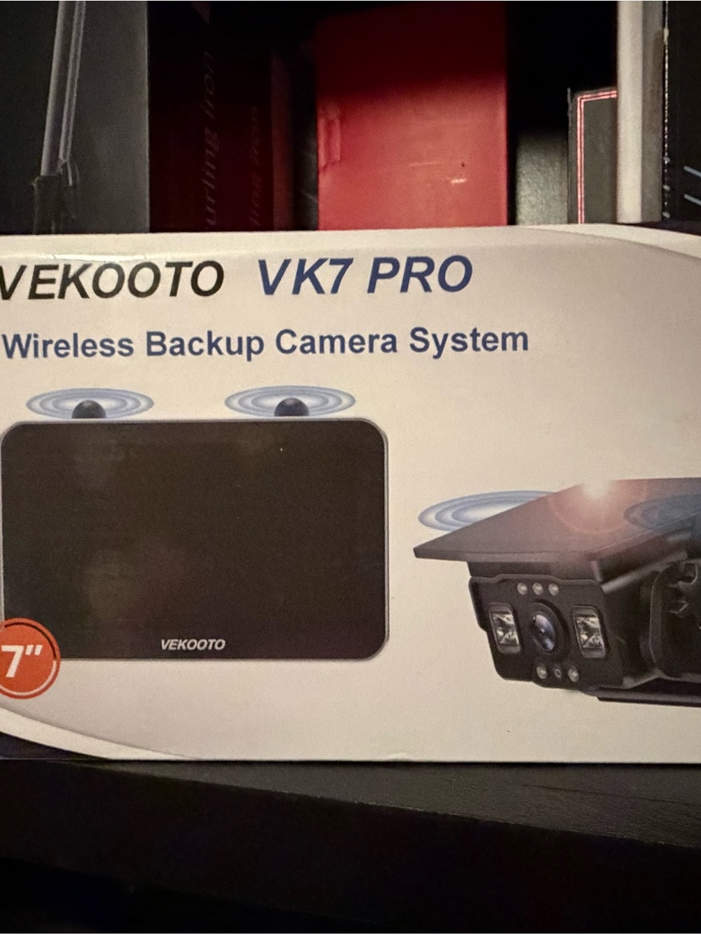 Vekoot0 VK7 PRO Wireless Backup Camera System - Black - Picture 2 of 2
